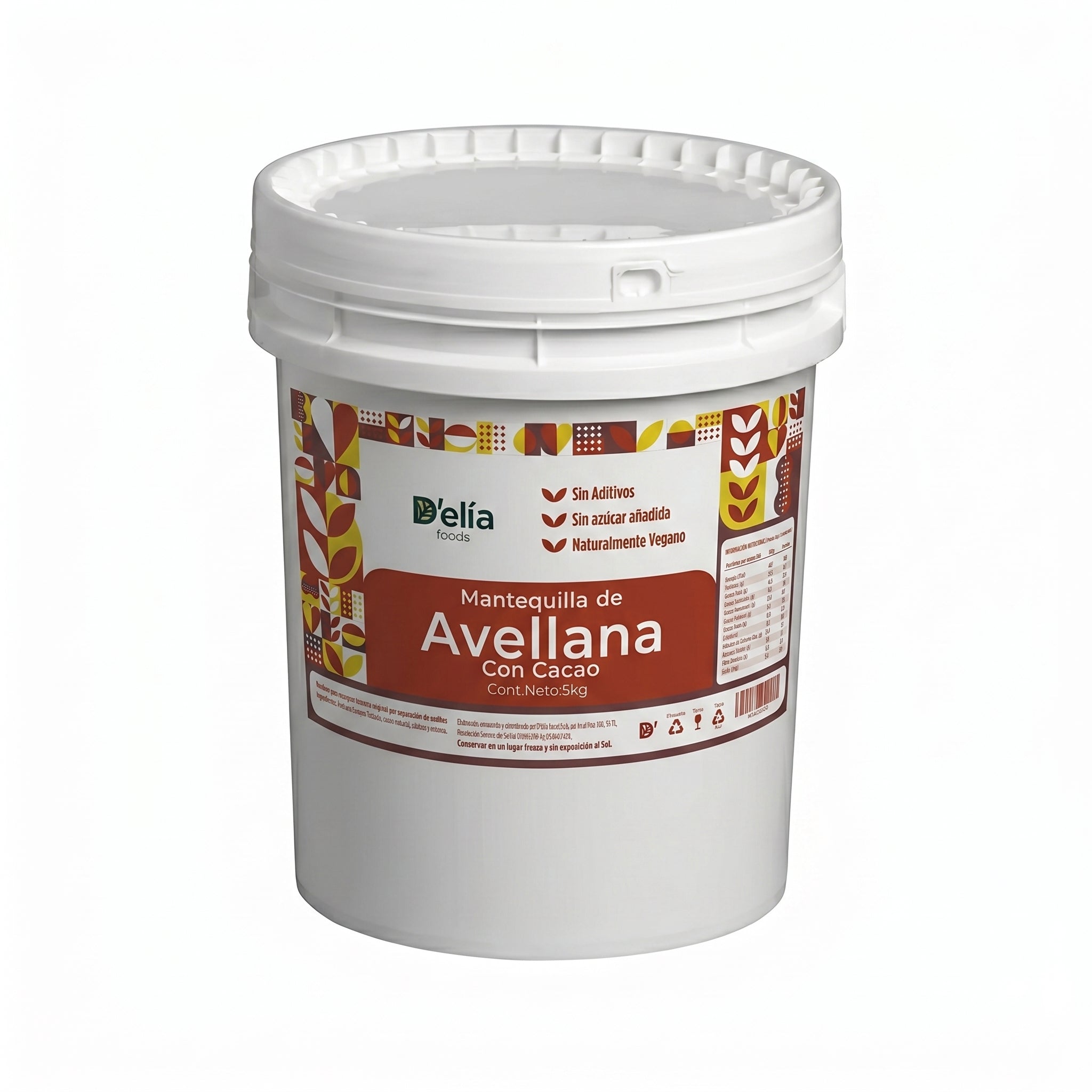 Mantequilla de avellana con cacao y alulosa - 5kg